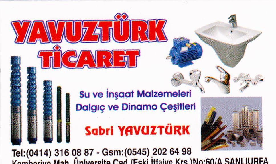Yavuztürk Ticaret – 0545 202 64 98 – Yavuzsu Dalgıçları – Dinamolar – Su Malzemeleri Satışı