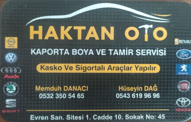 Haktan Oto Kaporta Boya Tamir – 0532 350 54 65 – 0543 619 96 96 – Şanlıurfa